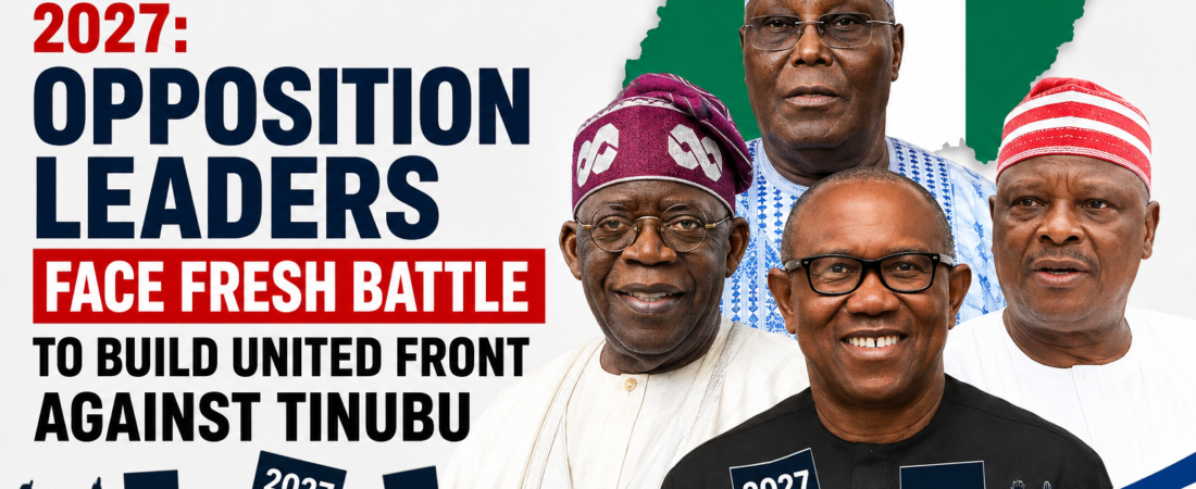 Opposition leaders face fresh battle to build United front against Tinubu