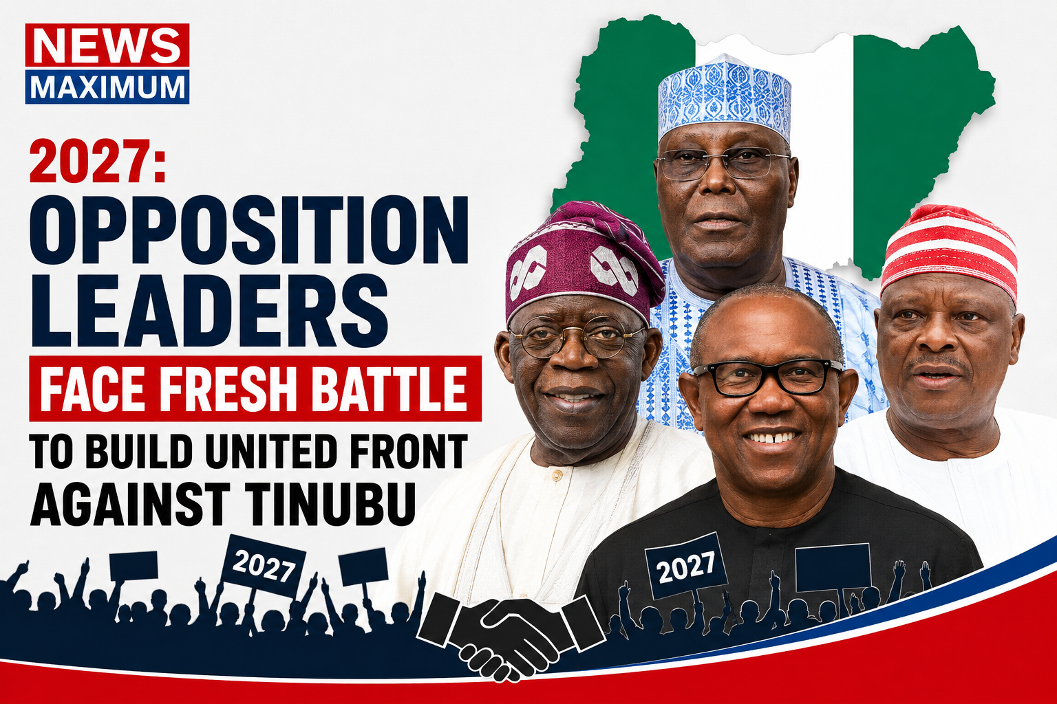 Opposition leaders face fresh battle to build United front against Tinubu