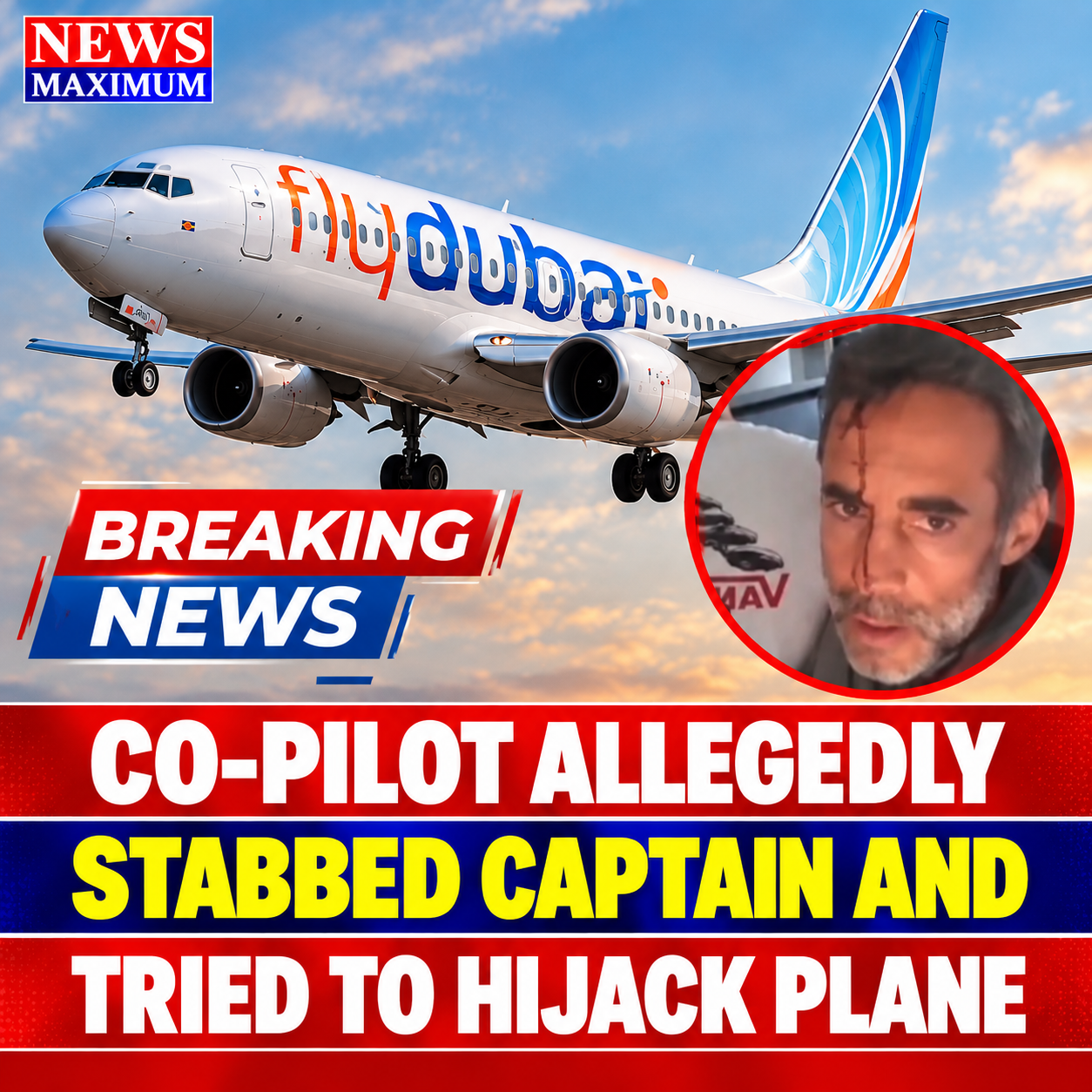 Breaking News: Co-Pilot Allegedly Stabbed Captain and Tried to Hijack Plane