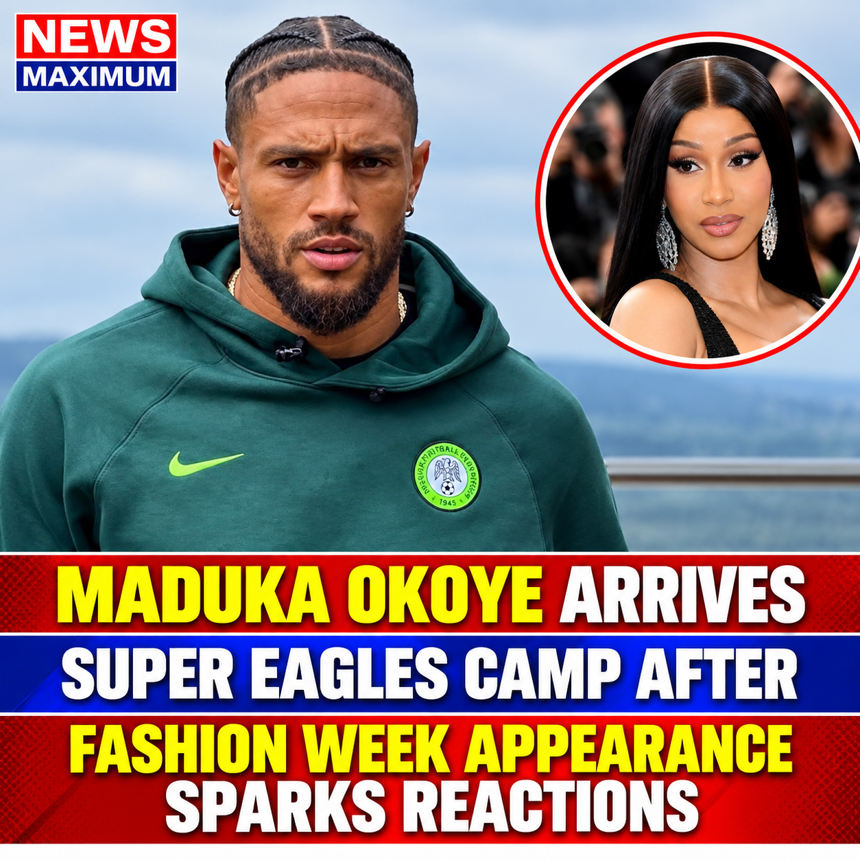 Maduka Okoye Arrives Super Eagles Camp After Fashion Week Appearance Sparks Reactions
