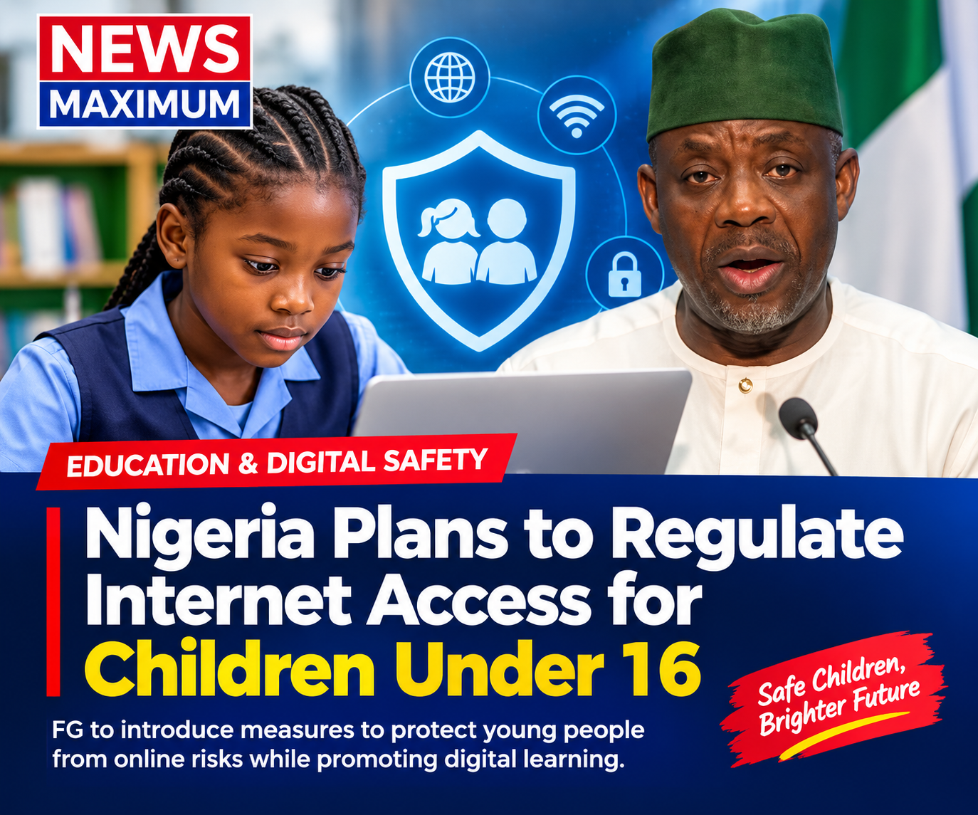 Nigeria plans to regulate internet access for children under 16