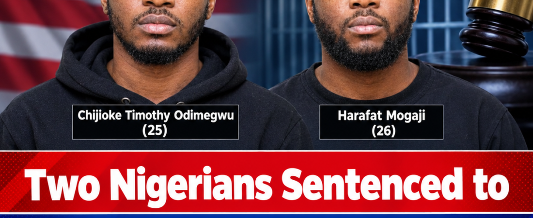 Two Nigerians sentenced to nearly 16 years in prison over $2.4m Cyber Fraud