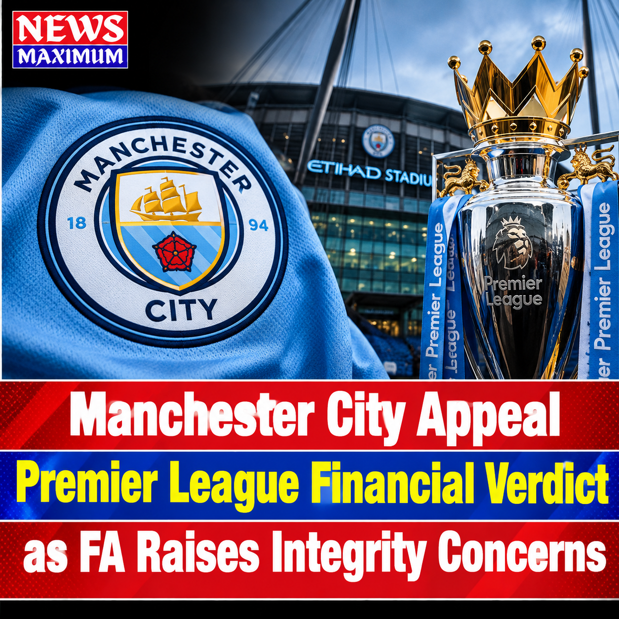 Manchester City Appeal Premier league Financial Verdict as FA raises integrity concerns